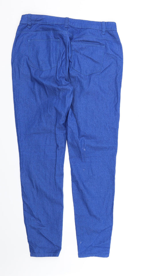 Denim CO. Womens Blue Denim Skinny Jeans Size 12 L30 in