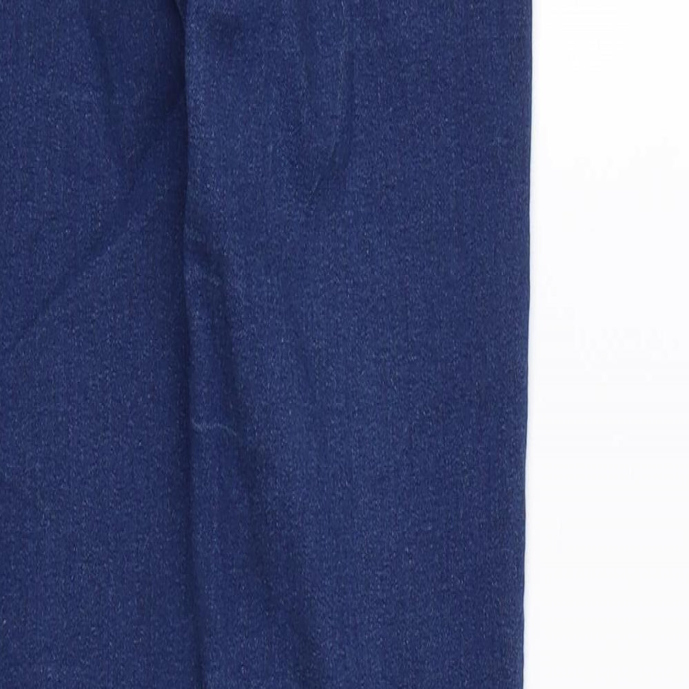 Brand and care label for Matalan girls’ blue denim skinny jeans, size 12, years