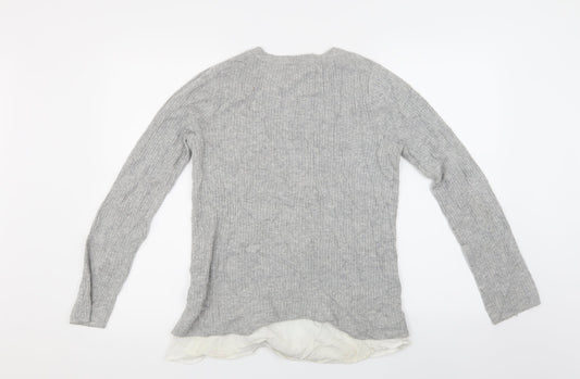 TOP SHOP Womens Grey Pullover Jumper Size 10