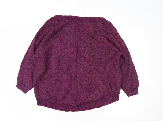 Preworn Womens Purple Pullover Jumper Size L