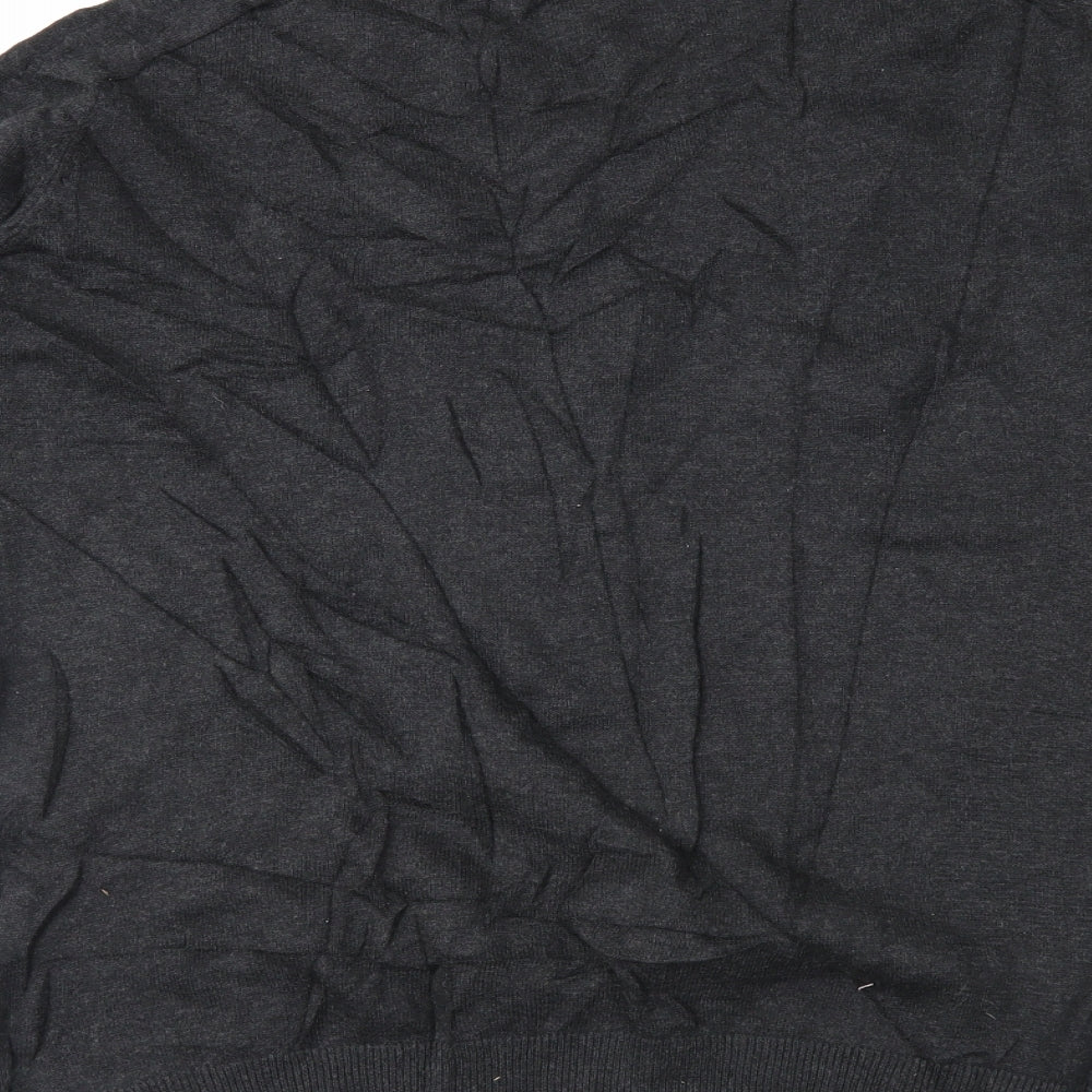 Brand and care label for Threadbare women’s grey plaid jumper, size 2XL