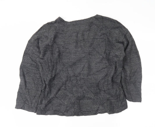 Zara Womens Grey Pullover Jumper Size M