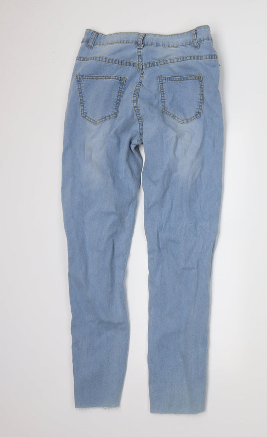 Preworn Womens Blue Skinny Jeans Size M L27 in