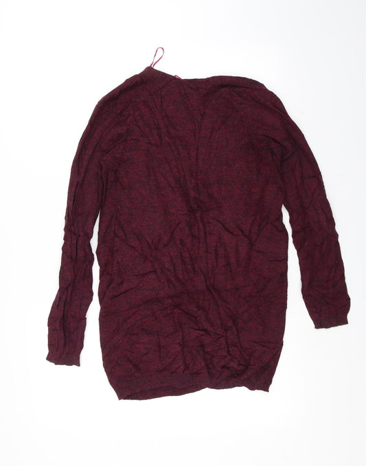 New Look Womens Red Cardigan Jumper Size 8