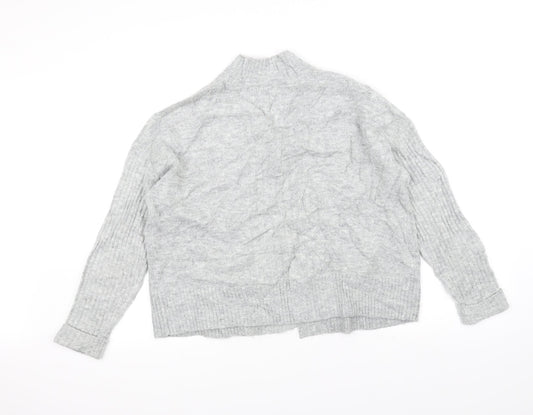 Miss Selfridge Womens Grey Cardigan Jumper Size S