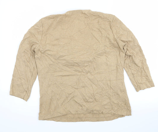 cc Womens Beige Cardigan Jumper Size M