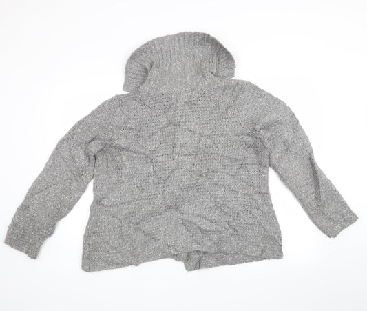 Debenhams Womens Grey Cardigan Jumper Size 12