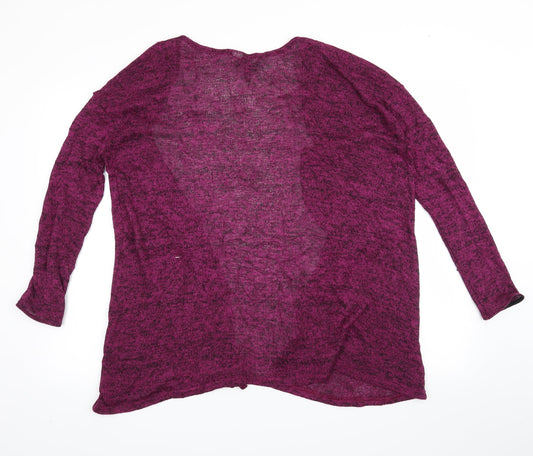 H&M Womens Purple Cardigan Jumper Size S