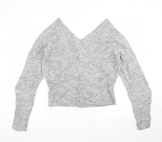 H&M Womens Grey Pullover Jumper Size M
