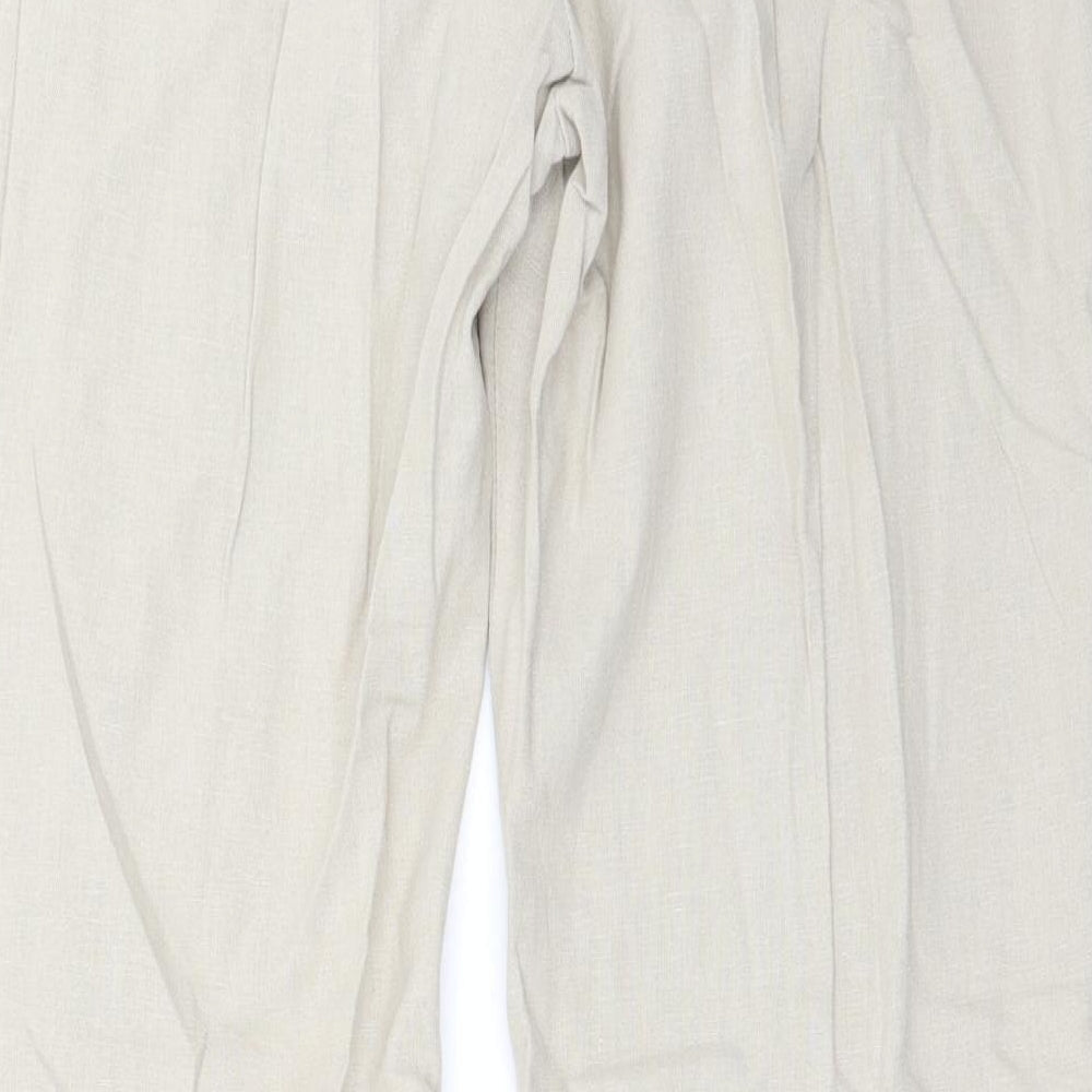 Preworn Womens Beige Trousers Size 34 in L32 in