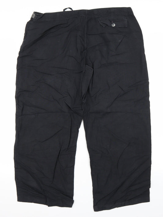 Preworn Womens Black Trousers Size 38 in L27 in
