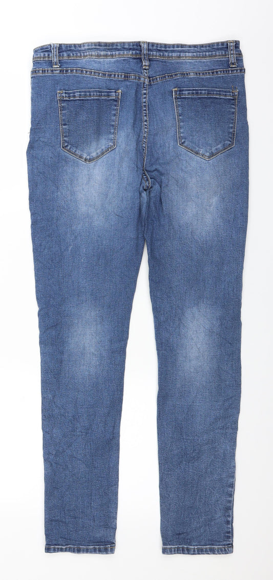 One Love Womens Blue Denim Jegging Jeans Size L L28 in
