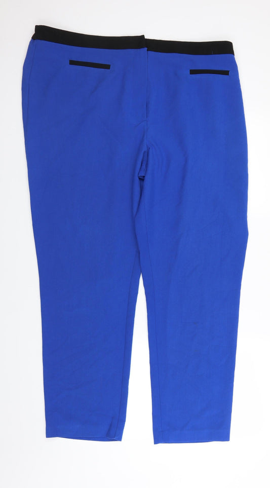 Anthology Womens Blue   Capri Trousers Size 20 L28 in