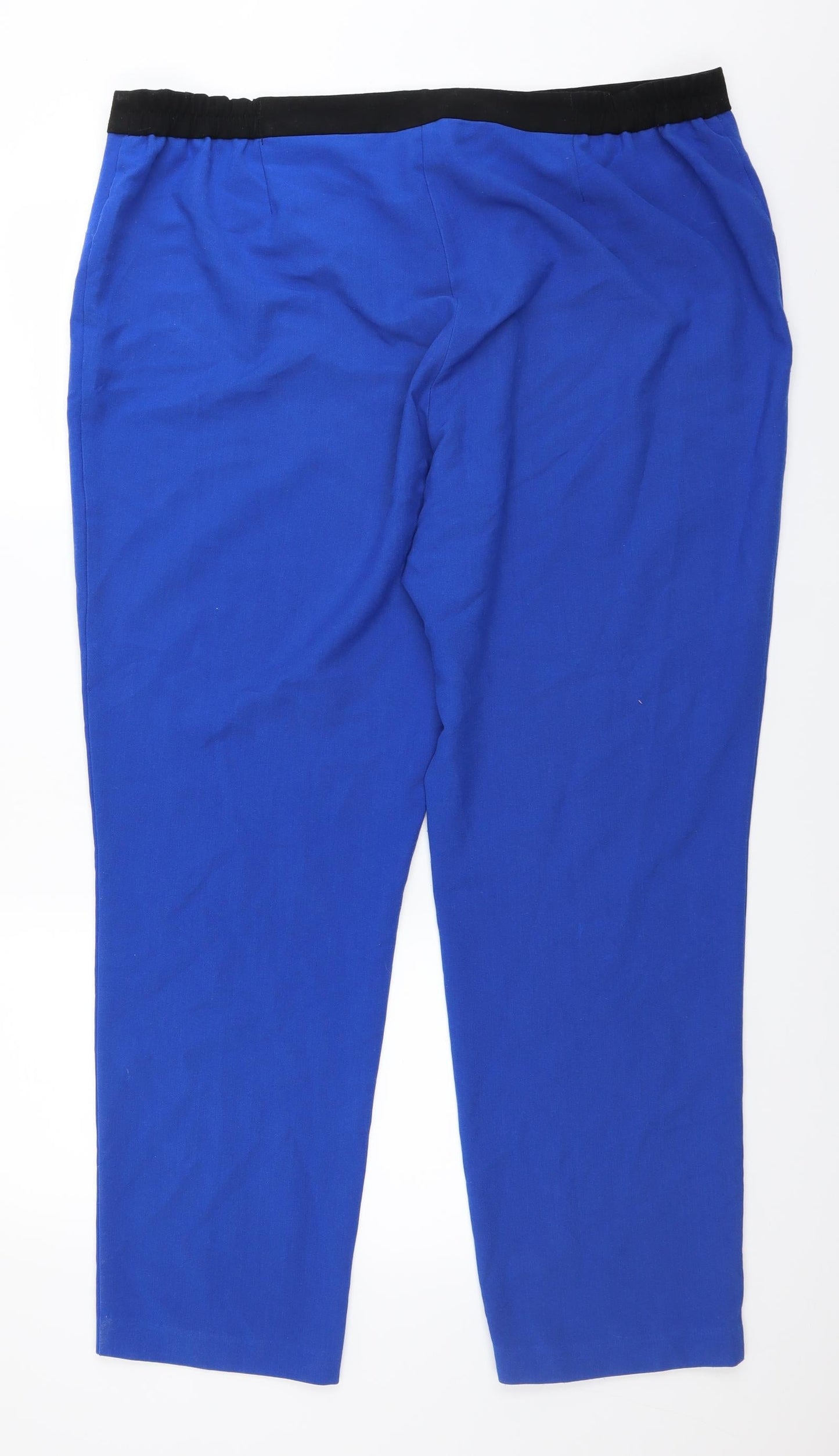 Anthology Womens Blue Capri Trousers Size 20 L28 in