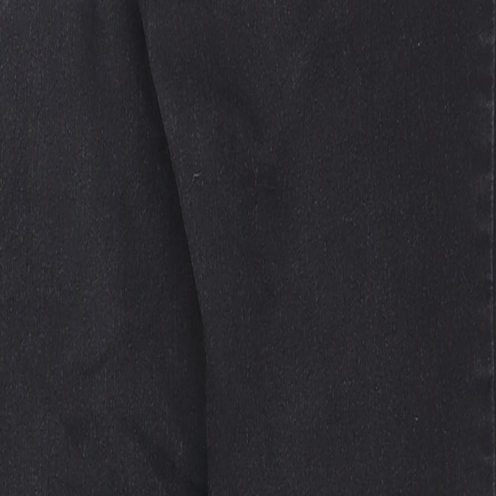 Brand and care label for Primark women’s black denim jegging jeans, size UK 10, 28-inch leg