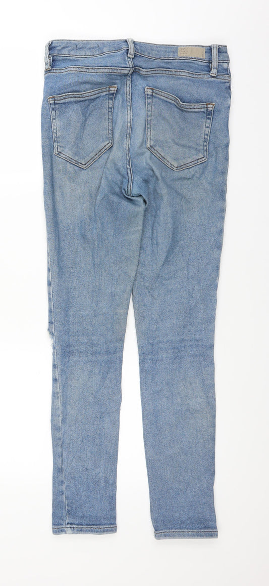 Cubus Womens Blue Denim Straight Jeans Size 29 in L27 in - stretch denim