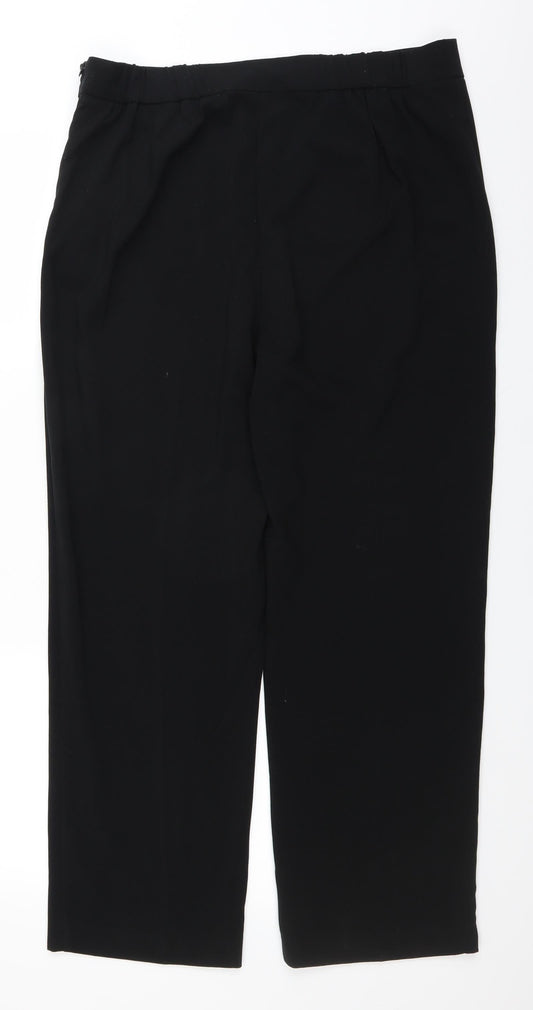 ISLE Womens Black Trouser Suit Suit Trousers Size 16 L26 in