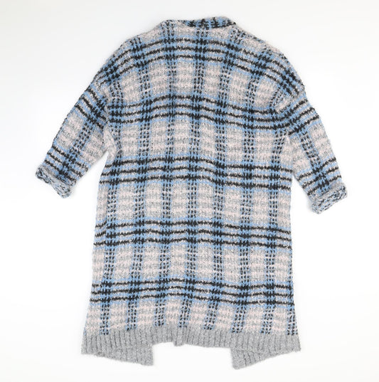 Warehouse Womens Multicoloured Check Cardigan Jumper Size S