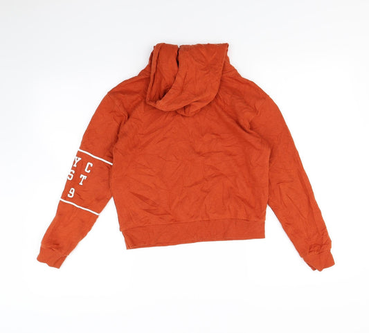 New Look Boys Orange Pullover Hoodie Size 10 Years