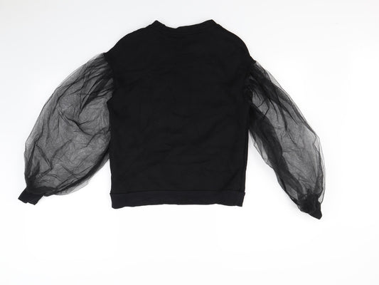 H&M Womens Black Pullover Jumper Size XS