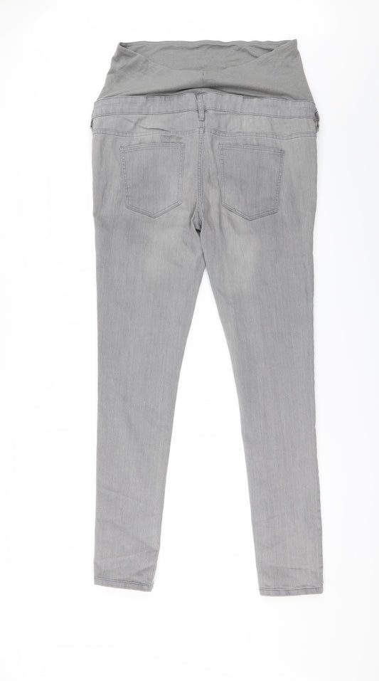 ESMARA Womens Grey Skinny Jeans Size 14 L30 in - High waisted