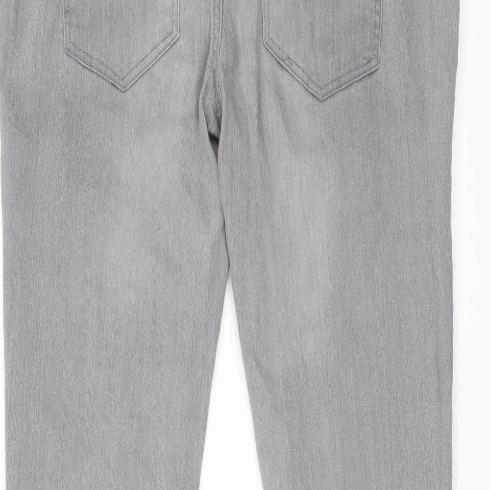 Brand and care label for ESMARA women’s grey skinny jeans, size UK 14, 30-inch leg - high waisted