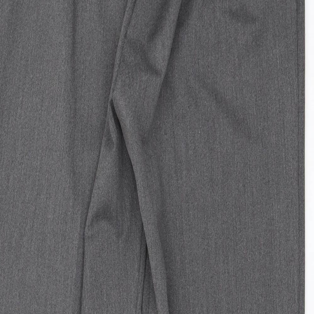 Savoir Womens Grey Trousers Size 14 L26 in - Suit Trousers