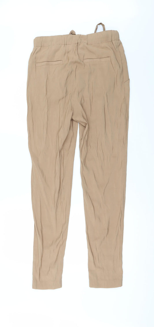 Divided by H&M Womens Brown Trousers Size 10 L30 in - Zip