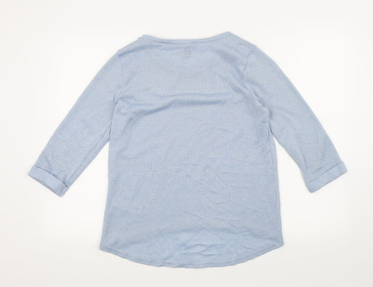 New Look Womens Blue Basic T-Shirt Size 10