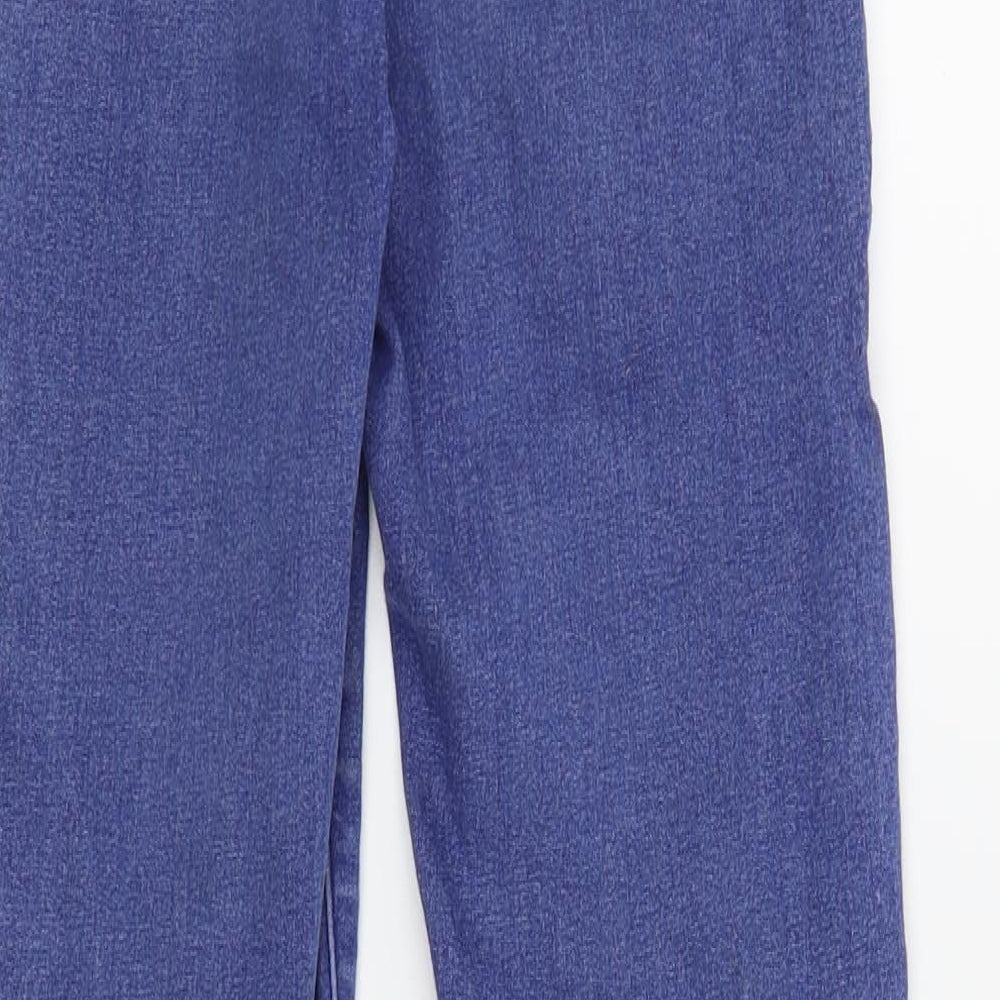 Brand and care label for Topshop women’s blue skinny jeans, size UK 25, in, 30-inch leg