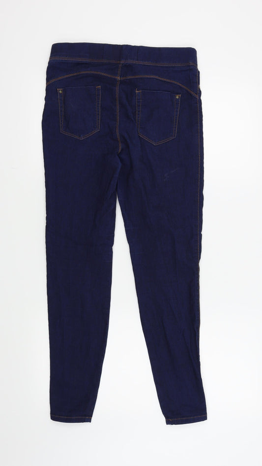 Denim & Co. Womens Blue Jegging Jeans Size 10 L27 in