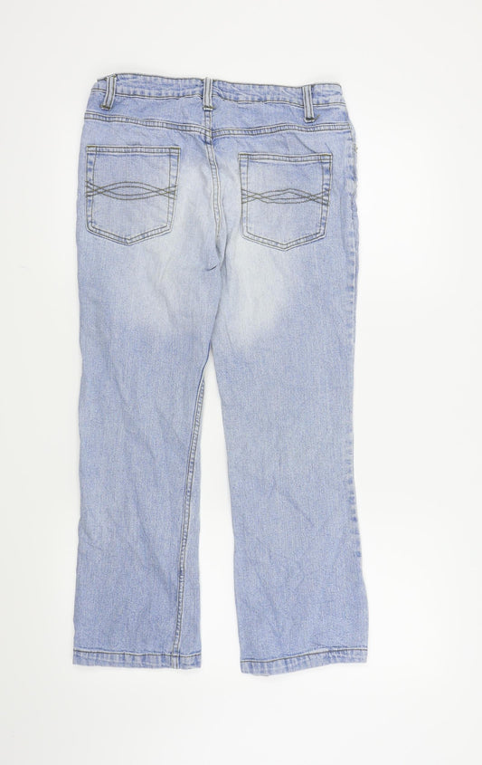 Authentic Clothing Company Womens Blue Cropped Jeans Size 10 L24 in