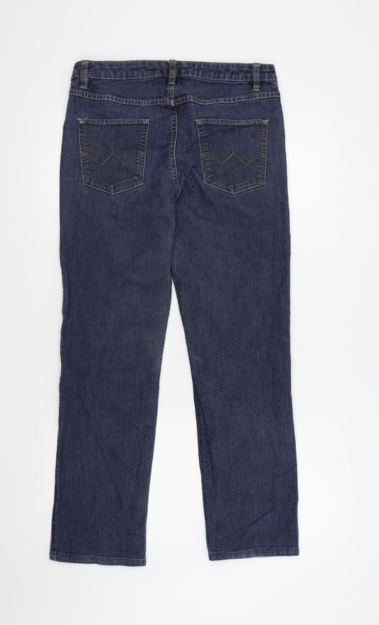 ellen amber Womens Blue Straight Jeans Size 10 L27 in
