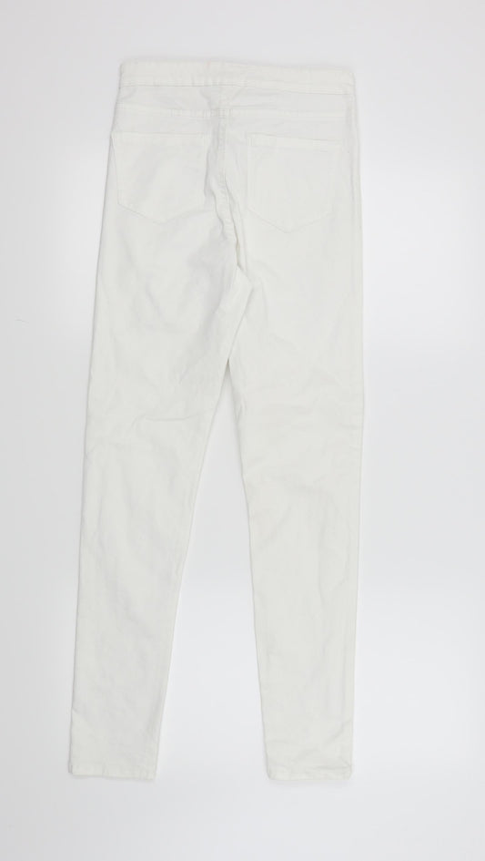 Denim & Co. Womens White Skinny Jeans Size 8 L28 in