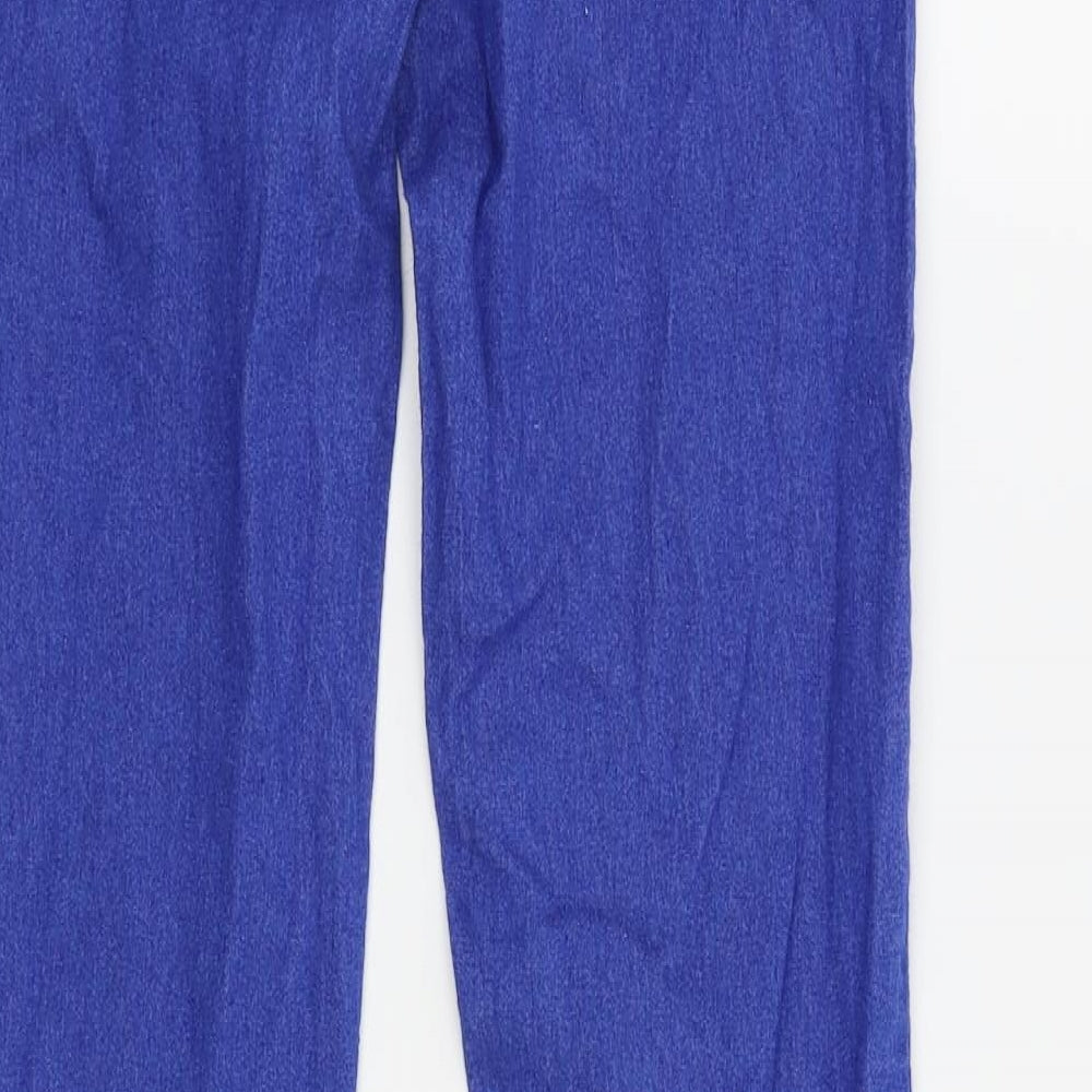 Brand and care label for Denim & Co. women’s blue skinny jeans, size UK 4, 28-inch leg