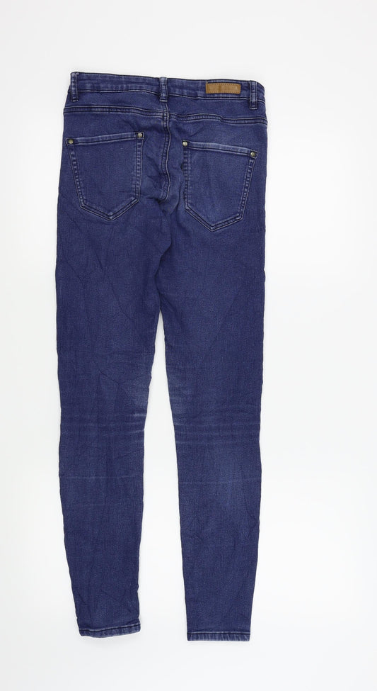 zebra Womens Blue Skinny Jeans Size 8 L29 in