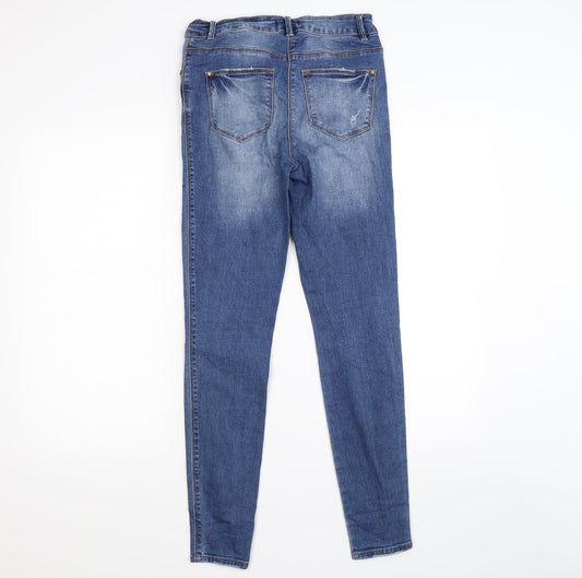 /denim Womens Blue Denim Skinny Jeans Size 8 L27 in