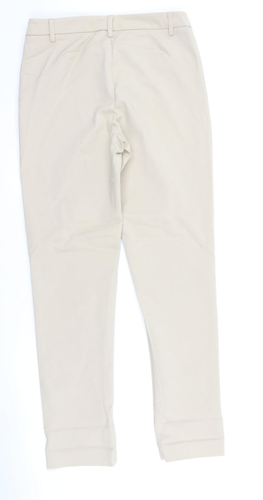 Ashley Brooke Womens Beige Trousers Size 8 L27 in
