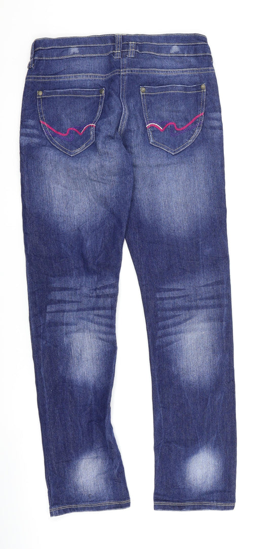 YFK Girls Blue Denim Skinny Jeans Size 12 Years