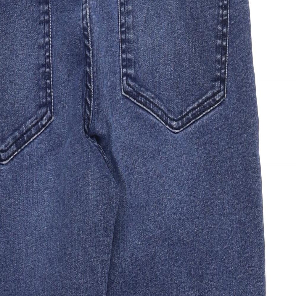 Marks and Spencer Womens Blue Denim Straight Jeans Size 12 L23 in