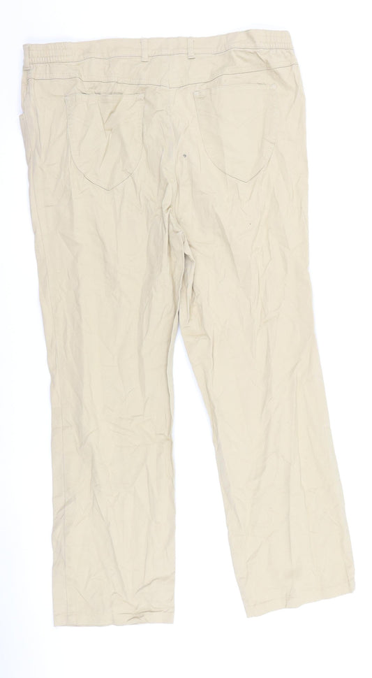 Atelier Womens Beige Chino Trousers Size 36 L25 in