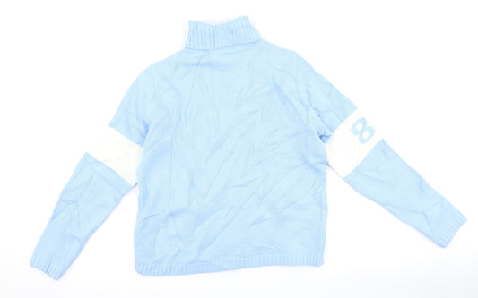 F2 Womens Blue Pullover Jumper Size M