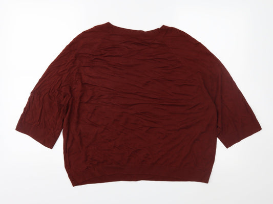 H&M Womens Brown Knit Pullover Jumper Size M