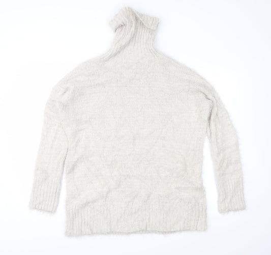 Missguided Womens Beige Knit Pullover Jumper Size 8