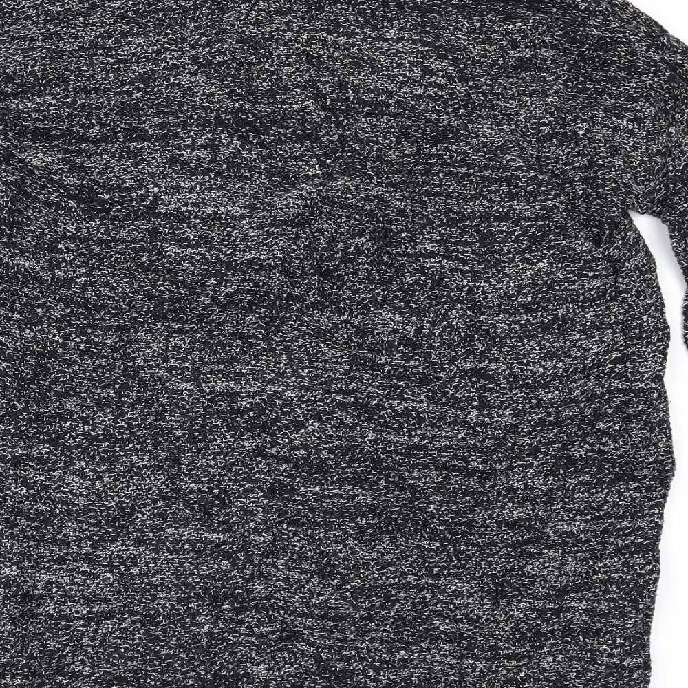 Brand and care label for H&M women’s black jumper, size XL