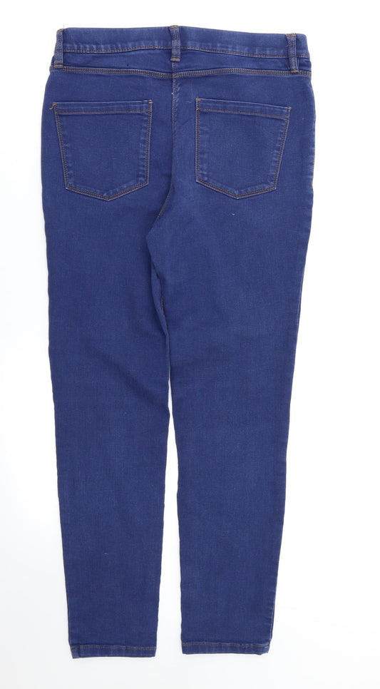 Debehams Womens Blue Skinny Jeans Size 10 L27 in