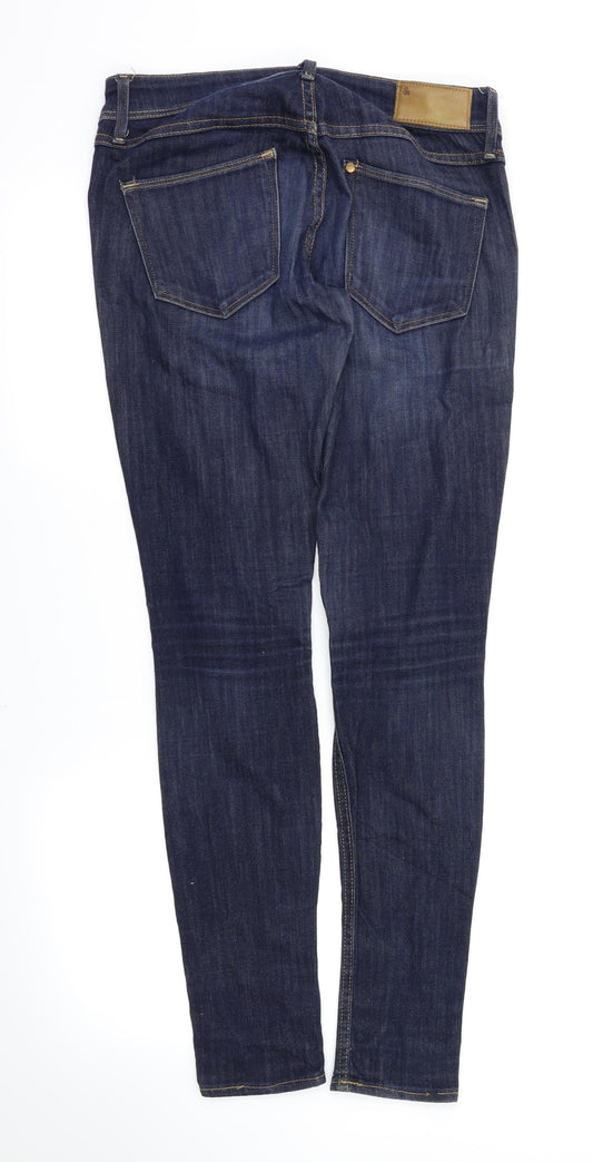 H&M Womens Blue Skinny Jeans Size 26 L32 in