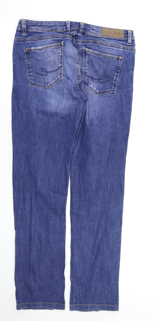 Denim & Dry Goods Womens Blue Straight Jeans Size 31 L34 in