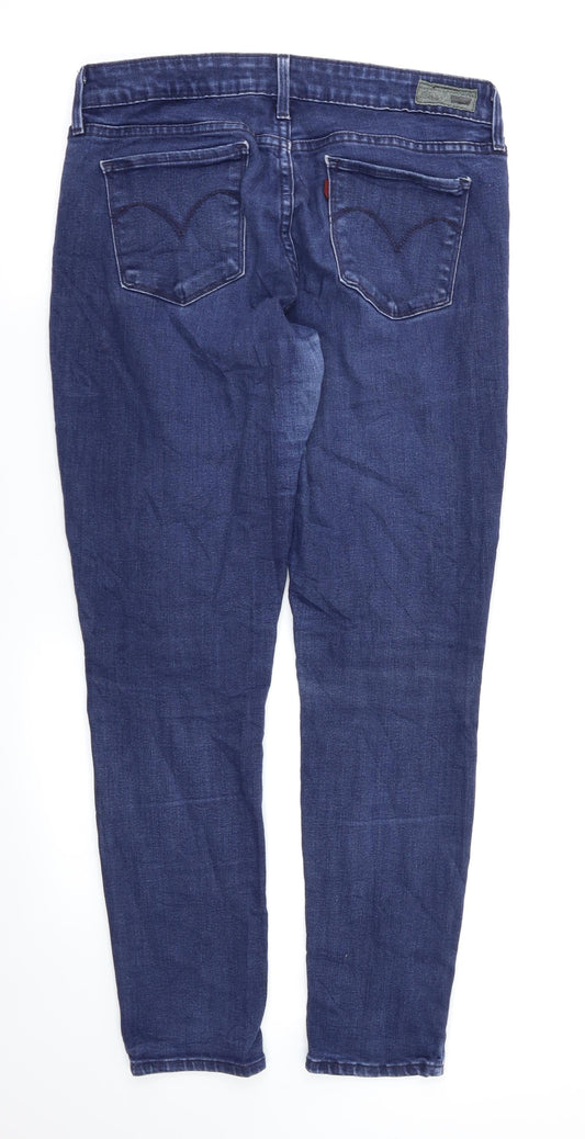 Demi Curve Womens Blue Skinny Jeans Size 6 L28 in