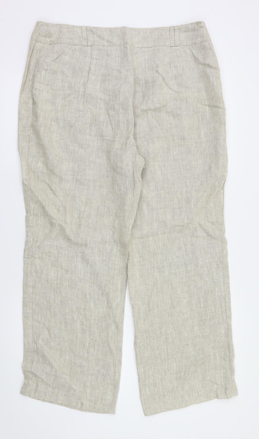 cc Womens Beige Trousers Size 14 L28 in